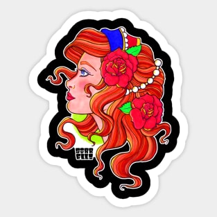 Classic Girl Sticker